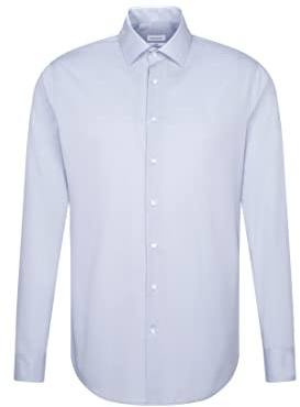 Seidensticker Herren Business-Hemd - Slim Fit - Bügelfrei - Kent Kragen - Langarm - Baumwolle