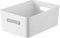 SmartStore Kompakte Aufbewahrungsbox L Weiß | Aufbewahrung Zeitschriften Wohnzimmer | Organizer Badezimmer | Stapelbare Boxen