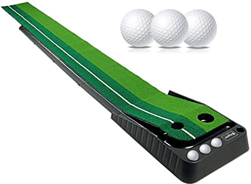 KLEA Golf Putting Tappetino da golf con ritorno automatico