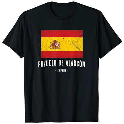 Pozuelo de Alarcón España | Souvenir Linda Ciudad, Bandera - Camiseta