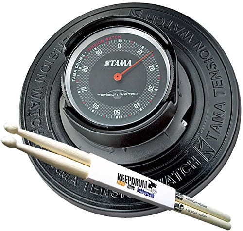 Tama TW200 Tension Watch Schlagzeug Stimmgerät Tuner + keepdrum Drumsticks 1 Paar