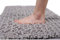 Yimobra Chenille Badematte rutschfest - Weicher Badvorleger Maschinenwaschbar - Mikrofaser Absorbent Badteppich, für Dusche und Badezimmer, 43 x 61 cm, Grau
