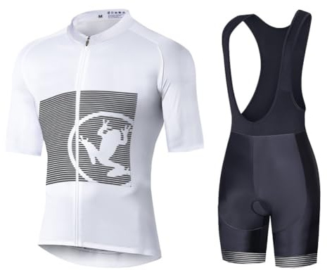 UGLY FROG Ciclismo Maillots Hombre, Cómoda y Elegante, Jersey de Manga Corta y Pantaloncillos para Ciclismo