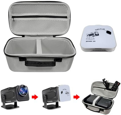 DUPULEE HY320 Projector Carrying Case and Lens Cap,Hard Travel Storage Bag Compatible with Magcubic HY320 Projector(Only Carrying Case + Lens Cap)， HY320 Accessories