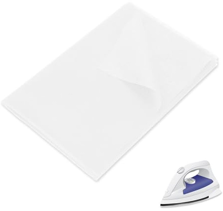 LIULINY Stryk fleece, 100 x 300 cm 58 g/m² strykbart inlägg, smältbart skärtyg, strykfleece, för sömnad, quiltning, förstärkta kläder, manschetter, strykveck (vit)