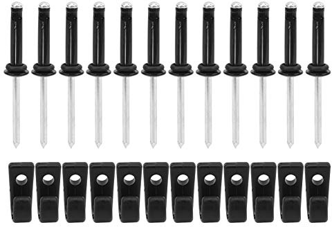 GANCIO IN PLASTICA A FORMA DI J PONTE DI CODA CORDA ELASTICA FIBBIA PER APPENDERE SET DI RIVETTI IN ALLUMINIO ADATTO PER KAYAK CANOE