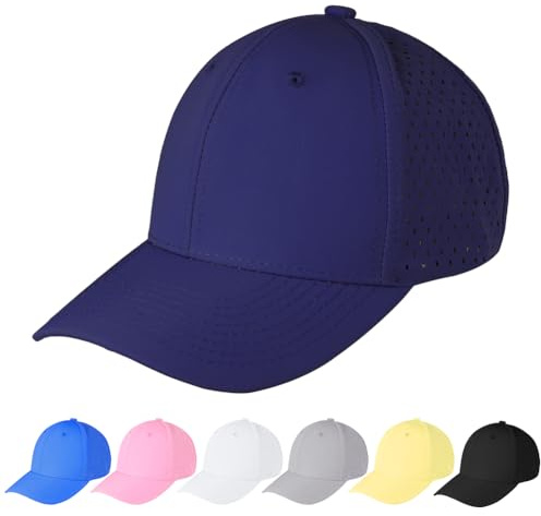 AUYAO Vattentäta basebollkepsar, herrkepsar, casual halva nätkepsar, unisex sportkepsar för löpning baseboll tennis golf, Mörkblå