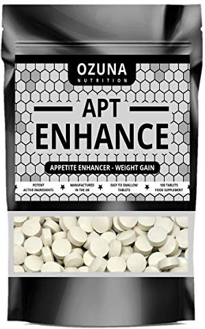 APT Enhance Appetite Stimulant - Max Strength Appetite Booster for Weight Gain - Natural Appetite Support to Increase Food Intake - 100 Easy-to-Swallow Tablets