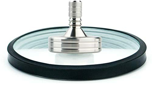 Toupie de décompression en métal - Gyroscope de précision pour le temps et l'équilibre anti-gravité - Jouet pour l'allusion visuelle au bureau - Décompression de l'anxiété - Aluminium