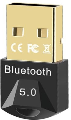 iJiZuo Bluetooth Adapter USB 5.0, Bluetooth Stick, Bluetooth USB Dongle Stick für PC, Laptop, Headset, Lautsprecher, Tastatur, Maus und Drucker Wireless Übertragung unterstützt Windows 10/8/7