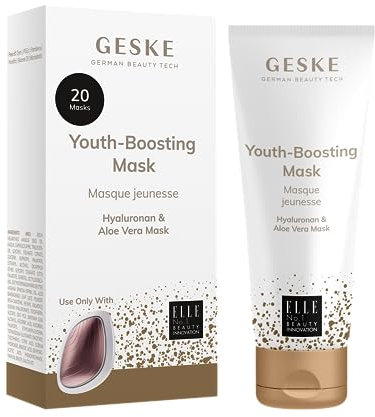GESKE | Youth-boosting Mask | Einfach auftragen mit der GESKE Sonic Warm and Cool Mask | Anti Aging Masks | Feuchtigkeit Gesichtsmasken für Frauen und Männer | Vegane Formel ohne Tierversuche