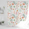 JJ PRIME - Duschvorhang 180x180 | Duschvorhang Anti Schimmel | Duschvorhang Badewanne | Shower Curtain | Bad Vorhang | Duschvorhang Lang - Duschvorhang Für Badewanne (Blumenmuster)