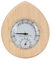 Sauna Thermometer - Drop-Shaped 2-in-1 Wood Thermo-Hygrometer Thermometer Hygrometer Steam Room Sauna Room Accessories