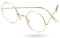 MERRYXMAS Nikolausbrille rund - Kostümbrille Brille- Zauberer & Nikolaus Accessoire für Weihnachten - Weihnachtsmannbrille Brille Nikolaus rund für Nikolauskostüm, Weihnachtsmannkostüm - Verkleidung