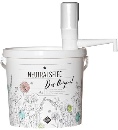 HAKAWERK, Neutralseife - Das Original, Allzweckreiniger, 5 kg Eimer mit Dosierpumpe und Spender, Start-Set