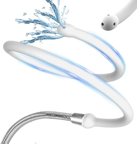 BDSMAGE Silicone Anal Cleaner Enema, 5 Water outlets, Anal Douche Enema Hose, Anal Adult Toys for Anal Cleansing Enemas