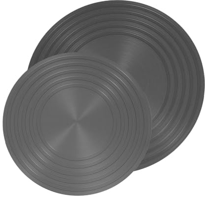 SHINEOFI 2pcs Gas Stove Heat Diffuser Plates 20cm 24cm, Defrosting and Heat Conducting Simmer Pads for Gas Cooktop Protection and Even Cooking in Kitchen