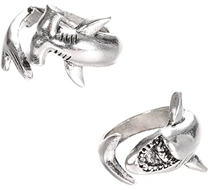 2st Personligt Justerbart öppet Wrap Thumb Finger Matchande par Stylish Knuckle Rings för honom och hennes unika