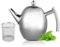 Fyearfly Metall Teekanne mit Sieb, 1 Liter Große Edelstahl Teekanne, Wasserkocher Teekessel Kaffeekanne mit abnehmbarem Teefilter für Home Hotel Restaurant Loser Tee(1L)