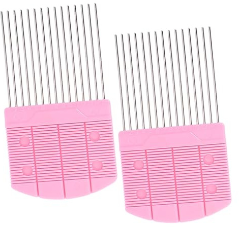 PHENOFICE 2pcs Paper Quilling Comb Metal Plastic Quilling Tool DIY Paper Craft Supplies