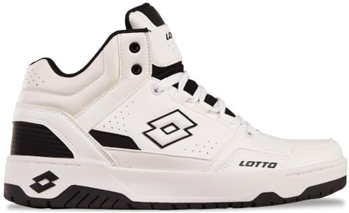 Lotto Unisex Sneaker, White/Black, 45 EU