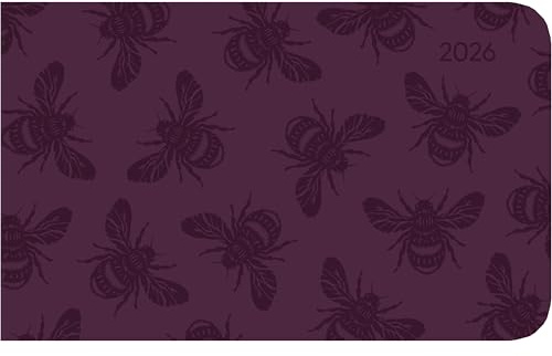 Alpha Edition - Ladytimer TO GO Deluxe Purple 2026 – Taschenkalender 15×9 cm – Weekly – hochwertiger Planer mit Tucson-Einband & Motivprägung – 128 Seiten – kompakter Terminplaner für unterwegs