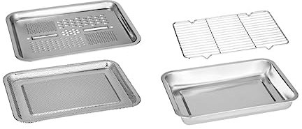 Alipis Stainless Steel Plate Grating Plate Drain Basin Kitchen Draining Board for Rice Washing Sieve Strainer