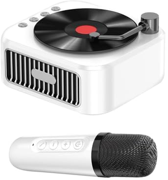 Machine de karaoké pour Adultes, Machine à karaoké Portable - Machine de karaoké sans Fil avec Microphone - Portable de Chant de Chant Lecteur de Musique à la Maison pour la Maison