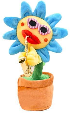 Yiohejy Sunflower Singing And Dancing Toys, Glowing Repeating Recording Sunflower, Soft Plush Musical Toy, With 200 Songs, Decor For Dining Table, Fireplace, Shelves
