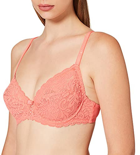 Dim Soutien-Gorge 3/4 Cup avec Armatures Sublim Dentelle Femme,Rose (Corail Rose 8xv) , 95B ( Taille Fabricant : 80B )