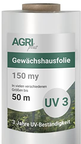 1 rollo Jumborolle 4 x 25 m pantalla para invernadero jardín lámina para jardín lámina para jardinería resistente a los rayos UV pantalla UV 3 años garantía UV hochtransparent