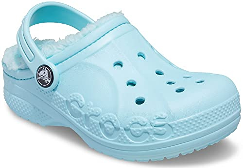 Crocs Baya Lined Clog K, Zuecos Unisex niños, Ice Blue, 42.5 EU