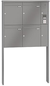 RENZ/Tetro / 4 buzón independiente con campo de voz, color RAL, volumen 23 L, para empotrar en hormigón/tu buzón