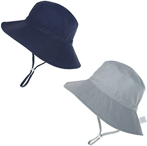 DRESHOW Unisex Baby Kleinkinder Sonnenhut Kappe Mütze Fischerhut Strandhut Kinder Baby Stern Sommerhut UV Schutz UPF 50+