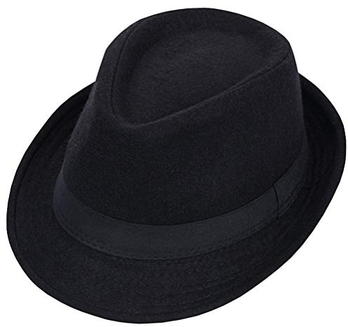 Bamboopack Cappello unisex classico Manhattan strutturato Trilby Fedora a tesa corta Jazz Panama Cap
