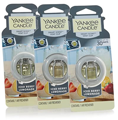 Yankee Candle Iced Berry Lemonade Smart Scent Vent Clips 3-Pack