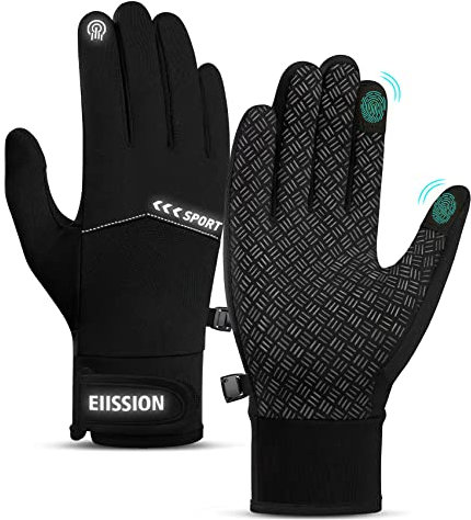 Handschuhe Herren Damen Winter Fahrrad Winterhandschuhe Touchscreen Fahrradhandschuhe Warm Skihandschuhe rutschfest Wasserdicht Radhandschuhe Winddichte Laufhandschuhe für Sport Arbeit Wandern XXL