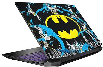 Head Case Designs Officially Licensed Batman DC Comics Classic Logos And Comic Book Vinyl Sticker Skin Decal Cover Compatible With HP Pavilion 15.6 15-dk0047TX