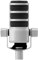 RØDE PodMic Microphone Dynamique de qualité Broadcast avec Support oscillant intégré pour Les podcasts, Le Streaming, Le Jeu, et l'enregistrement Vocal (Blanc)