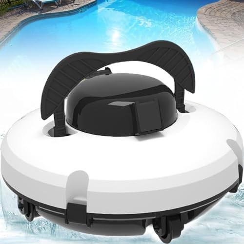 ExoticaBlend Poolroboter Poolreiniger für bis 80m² Pools, max. 120 min, Kabellos Poolsauger Bodenreinigung Vollautomatisch Bodensauger