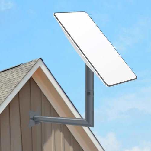Support de Montage sur Poteau Mural Compatible avec Starlink V2, Support pour Antenne Satellite, Support Mural pour Antenne Satellite, Bol pour V2 Dishy, Support Mural Extérieur pour Antenne