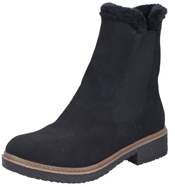 Rieker Mujer Z5076 Chelsea Boot, Negro, 43 EU, Negro, 43 EU