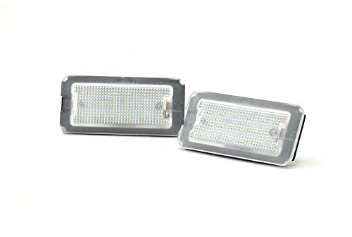 AutoStyle Set LED License Plate Lights compatible with Fiat 500 2007-2015 & 2015-