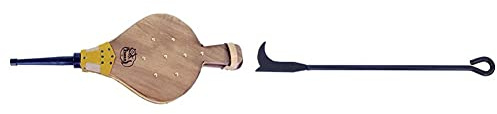 Imex El Zorro Fuelle (44 x 16 cm), 70701-E + Atizador lumbre con mango normal (45 cm), 70501