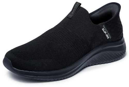 Skechers Ultra Flex 3.0 Smooth Step Handsfree Slip-ins Loafers för män, US, herr, Svart, 10 Wide