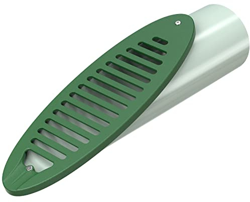 4 in. Green Angled Drainage Grate Yard Drain, Yard Drain Emitter for Sump Pump Discharge & Downspout Extensions, Protect Home Foundation & Reduce Stagnant Water, Compatible with 4-Inch Connections