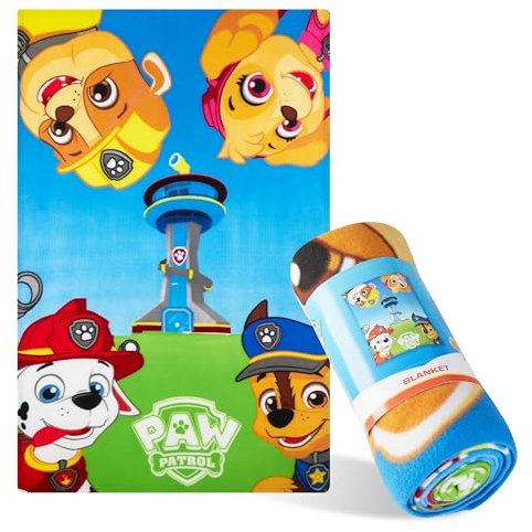 Paw Patrol Fleece Blanket for Kids - Super Soft Blanket Fleece Throws 100 x 150cm Warm Bed Blankets - Gifts for Kids