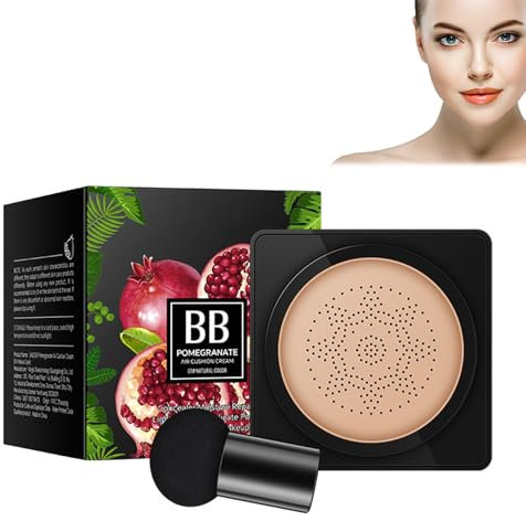 Eazerom 07 Mushroom Head CC Creme,Fond de Teint Couvrant CC Crème,Foundation Make up Liquide CC Crèmes,Hydratant Longue,Naturel Éclaircissant Même Base de la Peau Fond de Teint Léger,Ivory