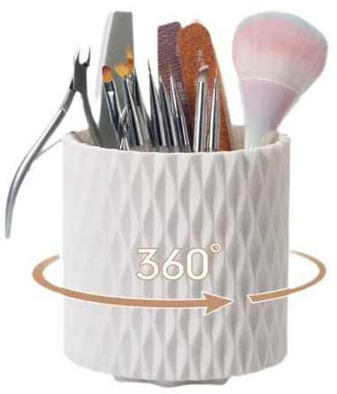 Make Up Organiser 360° Rotatable Makeup Brush Storage,Multi-Functional Pen Holder for Desk, Makeup Brush Holder for Lipsticks, Comb Dressing Table