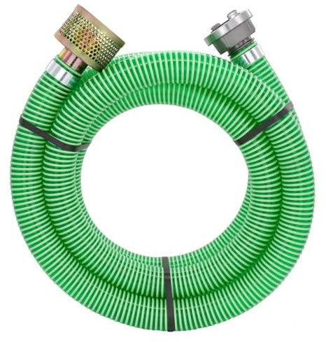 FLEXTUBE GR STORZ C + Panier d'aspiration – Tuyau d'aspiration 50 mm (2) + raccord Storz C + crépine d'aspiration, longueur 5 m, tuyau d'aspiration, tuyau d'aspiration, tuyau de pompe, tuyau d'eau